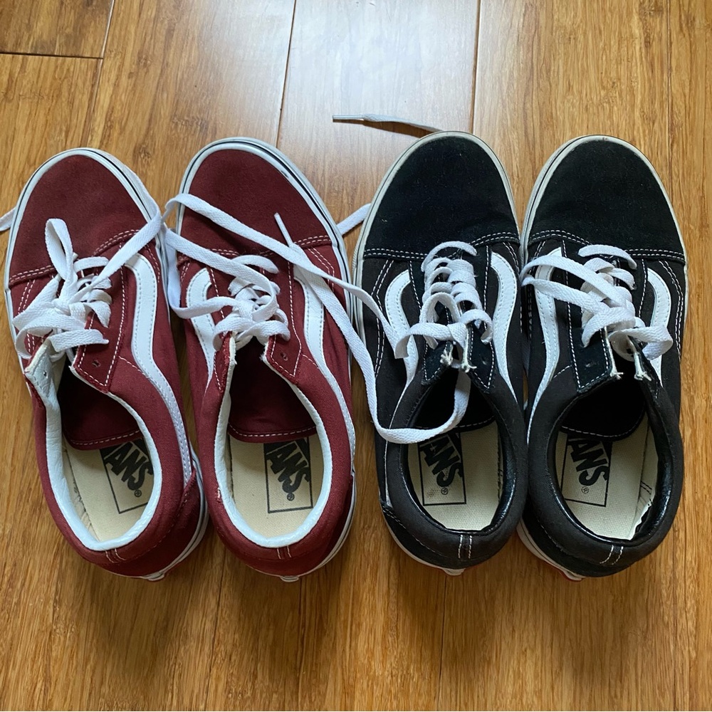 Two pairs of Vans Women’s 7.5 - Picture 3 of 7